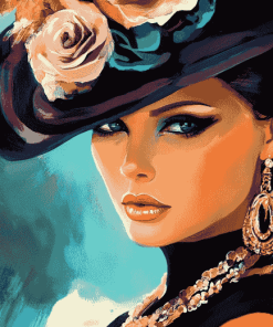 Elegant Women Lady Diamond Painting