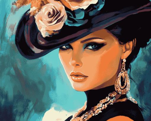 Elegant Women Lady Diamond Painting