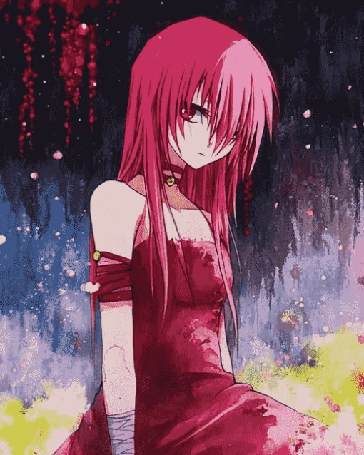 Elfen Lied Anime Diamond Painting