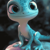 Elsa Frozen Lizard Animation Diamond Painting