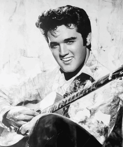 Elvis Monochrome Diamond Painting