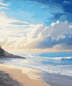 Emerald Isle Beach Scene Diamond Painting