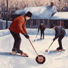 Engaging Curling Players Diamond Painting