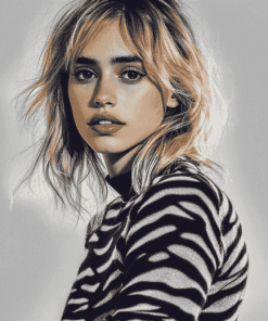 English Model Suki Waterhouse Diamond Painting