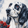 English Setter Puppy Diamond Painting