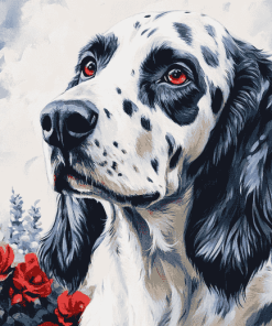 English Setter Puppy Diamond Painting