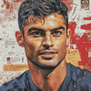 Enzo Zidane Footballer Diamond Painting