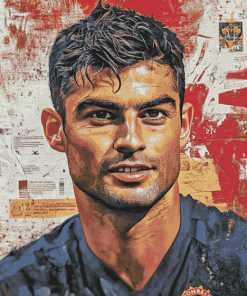 Enzo Zidane Footballer Diamond Painting