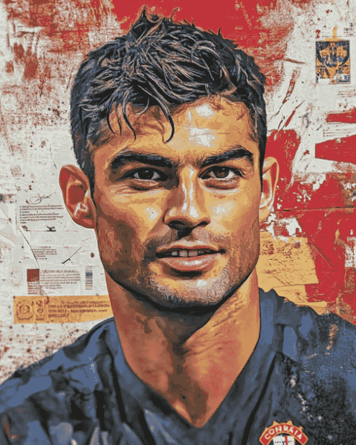 Enzo Zidane Footballer Diamond Painting