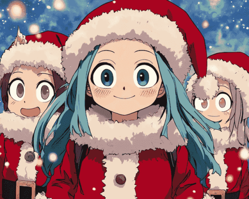 Eri MHA Christmas Anime Diamond Painting