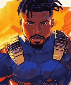 Erik Killmonger Animation Diamond Painting