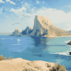 Es Vedra Island Seascape Diamond Painting