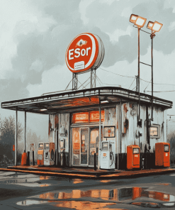 Esso Building Diamond Painting