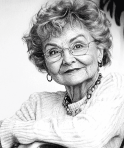 Estelle Getty Monochrome Diamond Painting