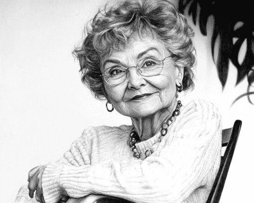 Estelle Getty Monochrome Diamond Painting