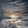 Evening Ice Landscape Diamond Painting