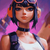 Evie Fortnite Character Diamond Painting