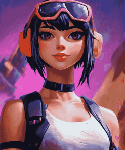 Evie Fortnite Character Diamond Painting