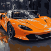 Exotic Orange Car Diamond Painting