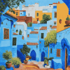 Explore Chefchaouen Cityscape Diamond Painting