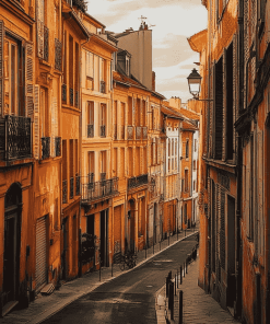 Exploring Toulouse Streets France Diamond Painting