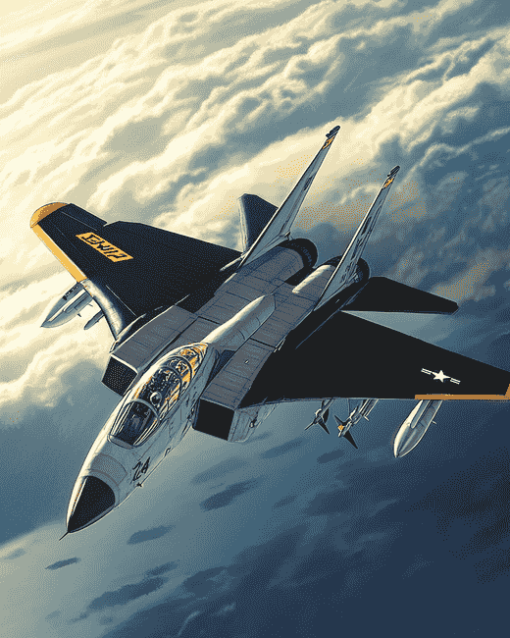 F 14 Tomcat Jets Diamond Painting