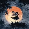 Fairy Moon Silhouette Diamond Painting