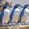 Fairy Penguin Birds of Australia Diamond Painting