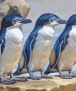 Fairy Penguin Birds of Australia Diamond Painting