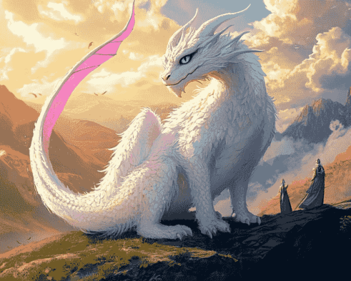 Falkor Fantasy Dragons Diamond Painting