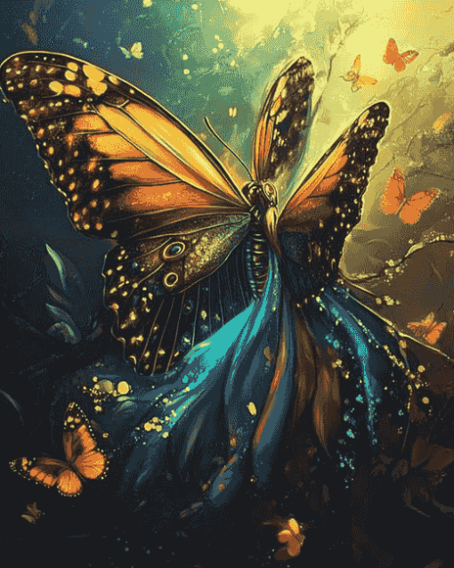 Fantasy Butterfly Design Diamond Painting