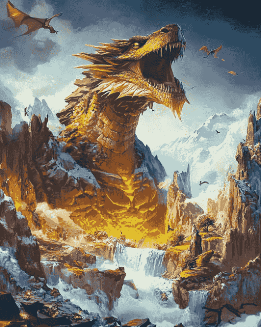 Fantasy Dragon Adventure Diamond Painting