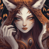 Fantasy Fox Girl Animation Diamond Painting