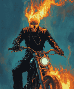 Fantasy Ghost Rider Diamond Painting