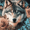 Fantasy Grey Wolf Diamond Painting