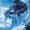 Fantasy Ice Robot Animation Diamond Painting