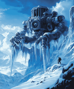 Fantasy Ice Robot Animation Diamond Painting