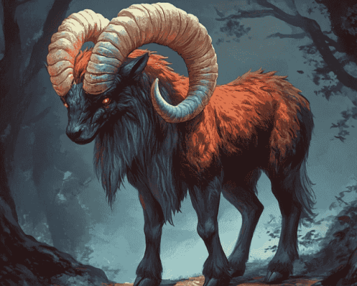 Fantasy Mouflon Art Diamond Painting