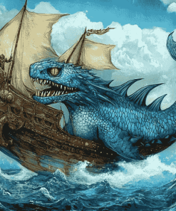 Fantasy Sea Monsters Diamond Painting