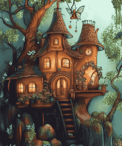 Fantasy Tea House Diamond Painting