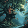 Fantasy Treehouse Diamond Painting