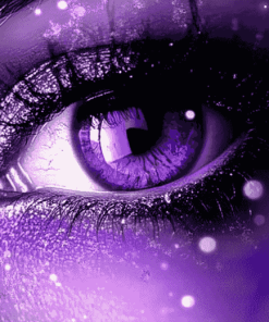 Fantasy Violet Eyes Diamond Painting