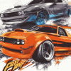 Fast and Furious Movie Cars Diamond Painting