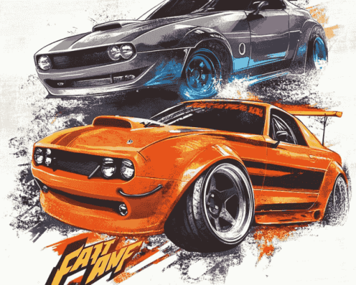 Fast and Furious Movie Cars Diamond Painting