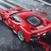 Ferrari F176 Red Sports Car Diamond Painting