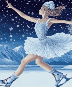 Figure Skating Woman Diamond Painting