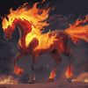 Fire Horse Animation Diamond Painting