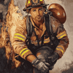 Firefighting Hero Diamond Painting