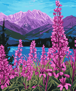 Fireweed Forest Diamond Painting