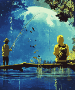 Fishing Planet Video Game Diamond Painting